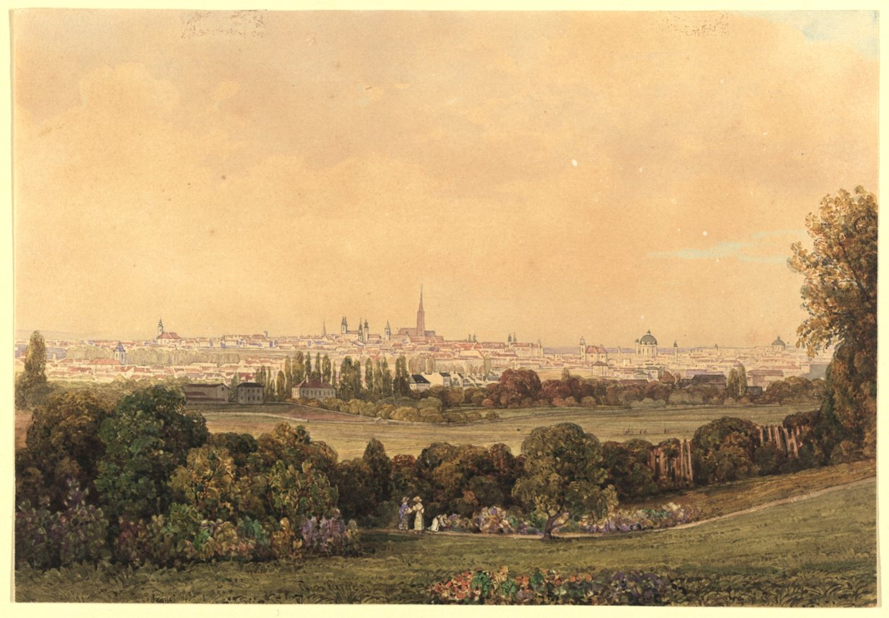Veduta di Vienna dal Tivoli da Thomas Ender
