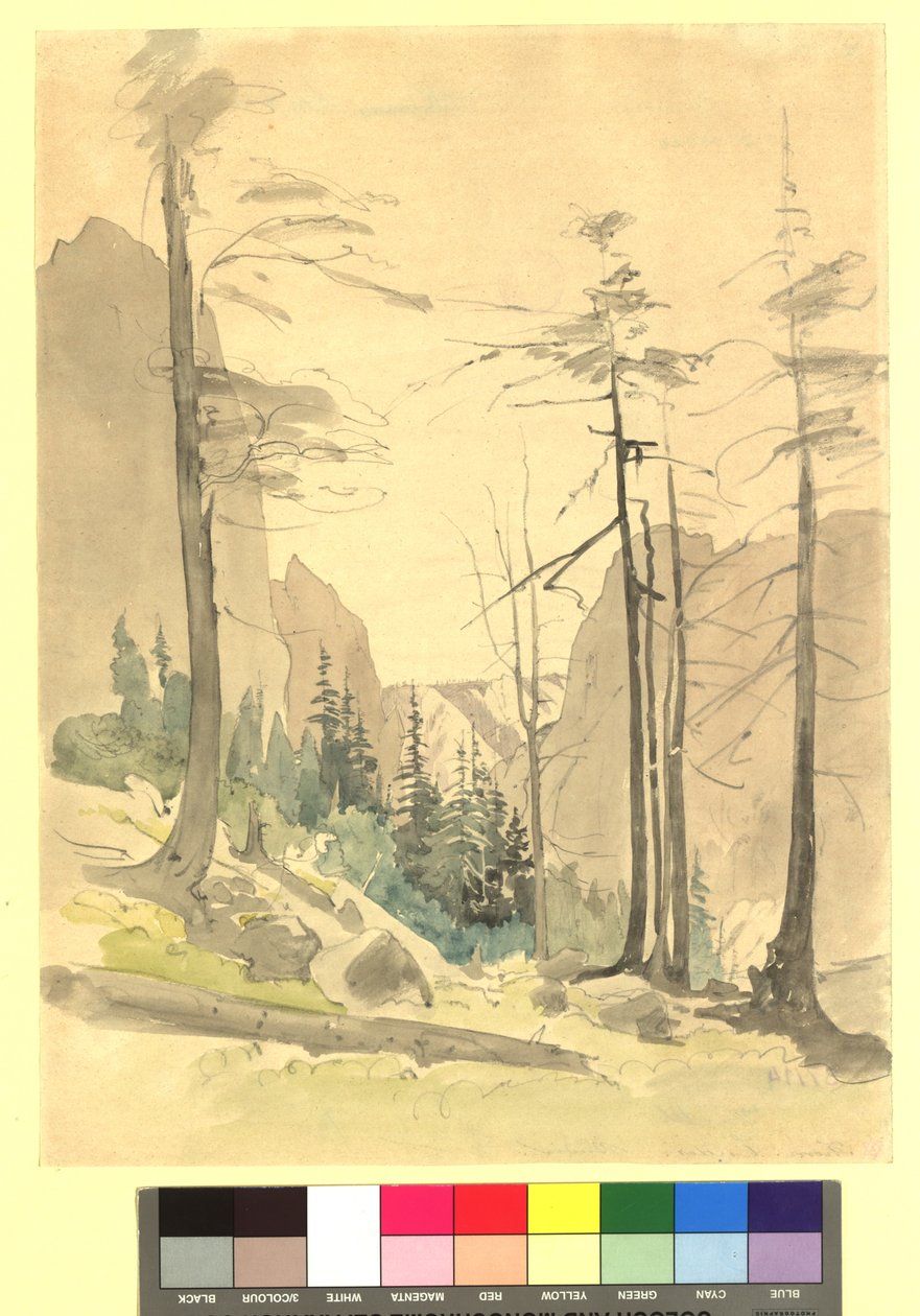 Paesaggio montano - studio da Thomas Ender