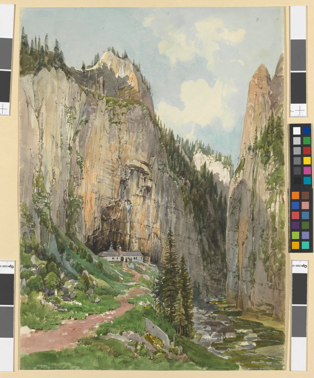 Monastero greco di Jalomicza presso Bucșes, Romania da Thomas Ender