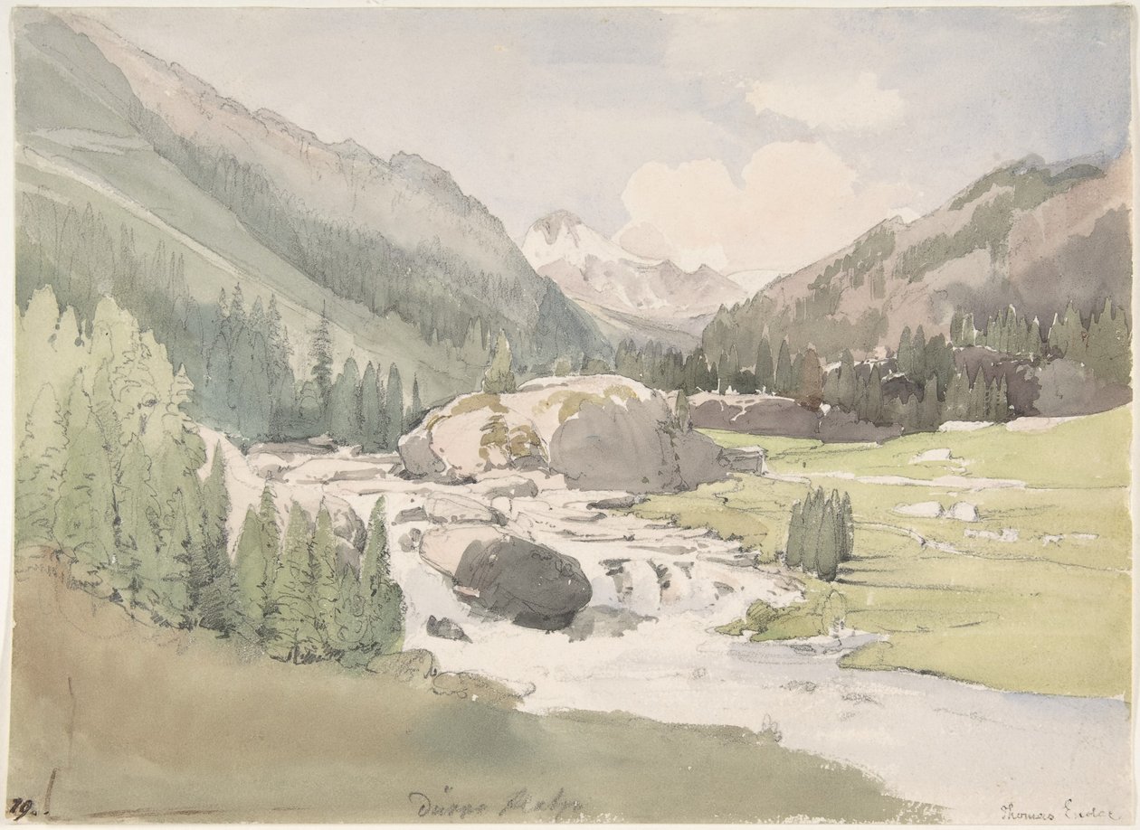 Valle montana da Thomas Ender