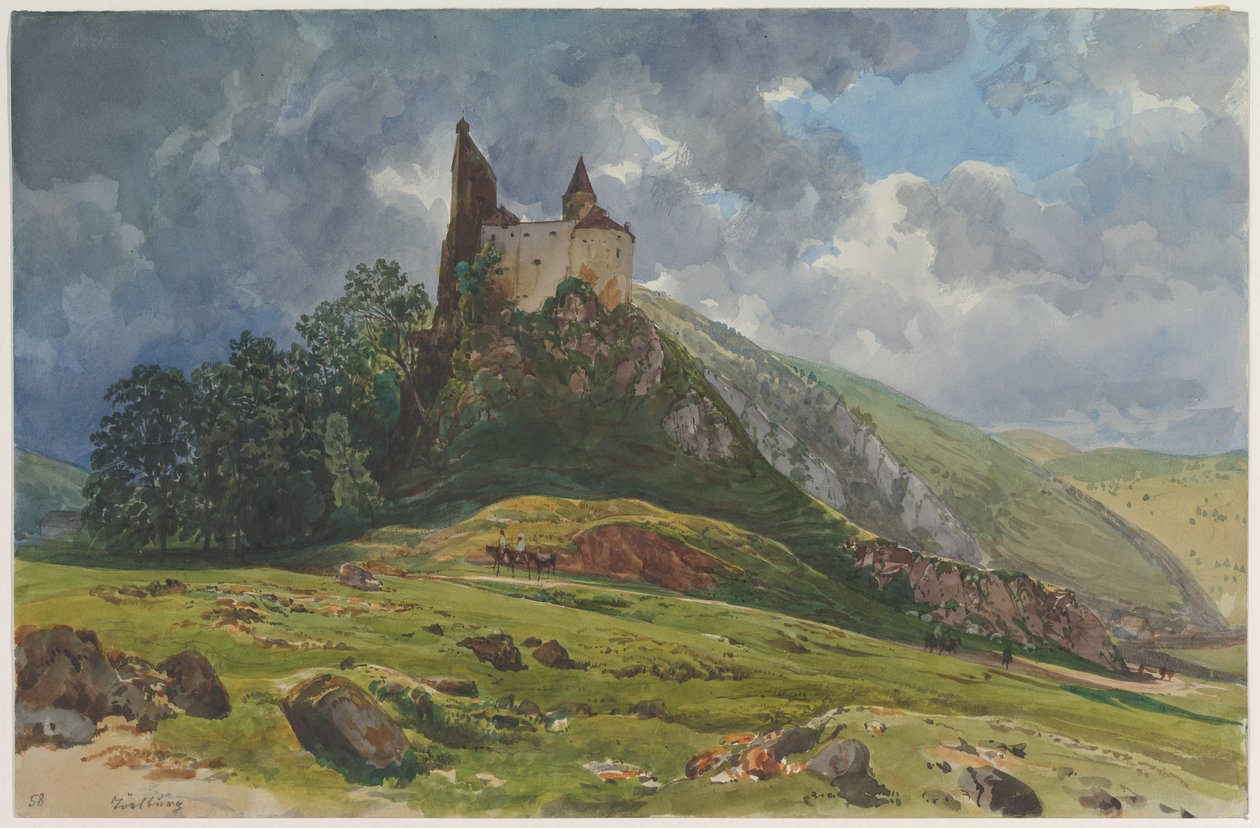 Rovine del castello di Schachenstein presso Thörl in Stiria da Thomas Ender