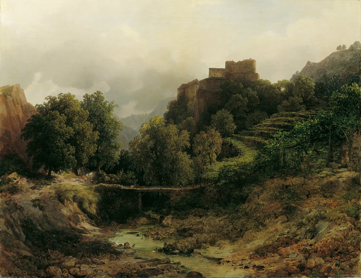 Castello di Tirolo presso Merano da Thomas Ender