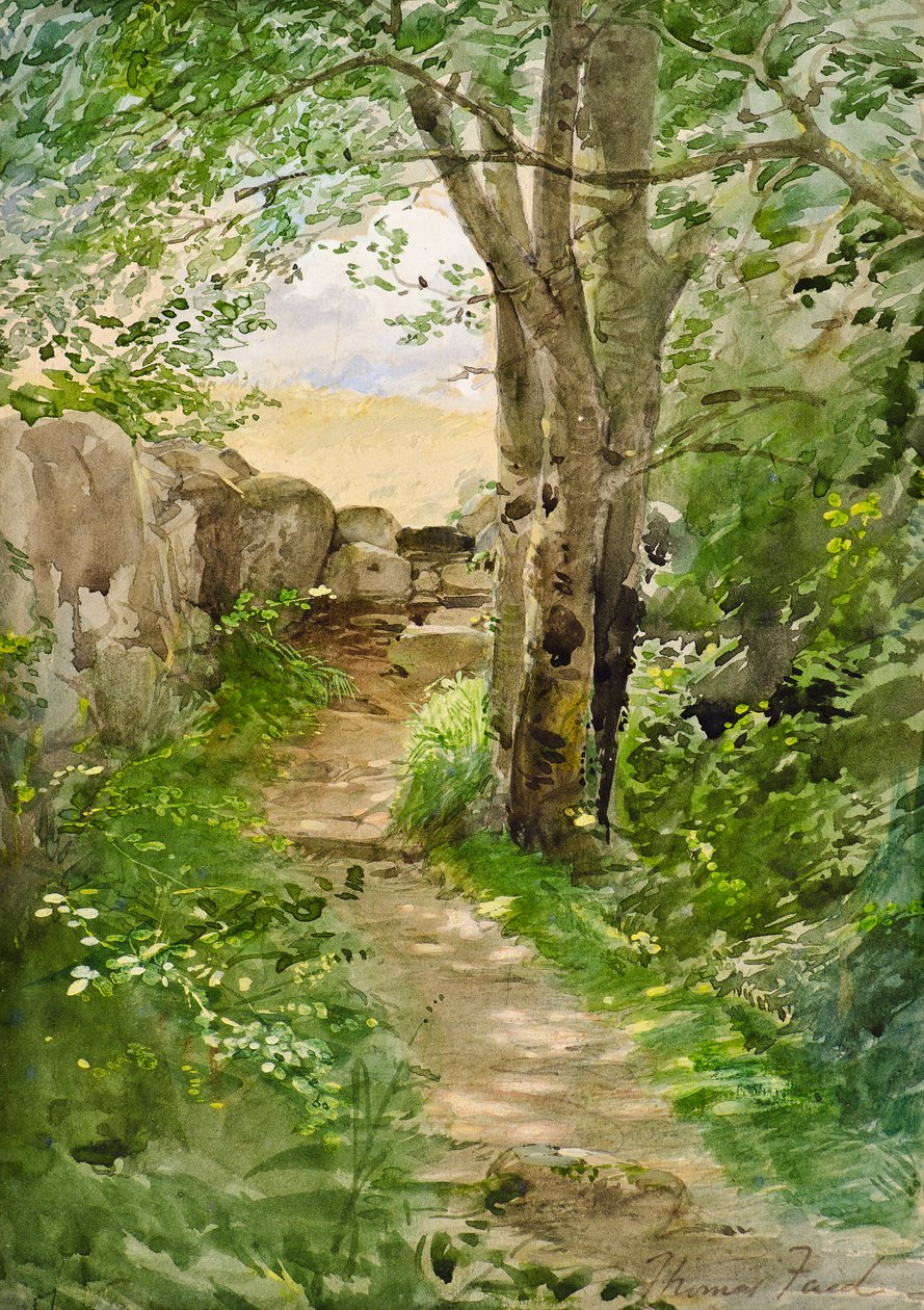 Sentiero nel bosco da Thomas Faed