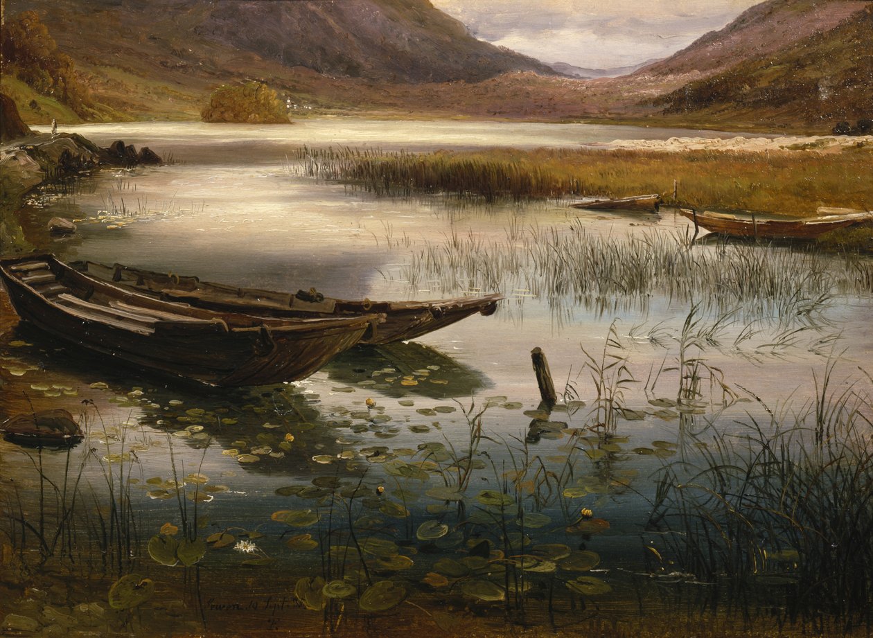 Barche e ninfee da Thomas Fearnley