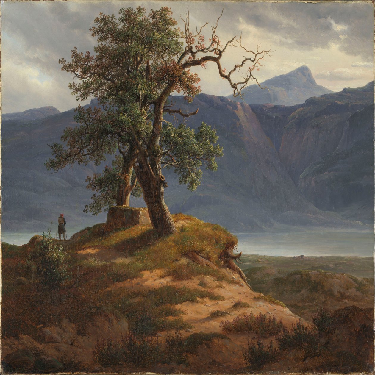 Paesaggio con un viandante da Thomas Fearnley