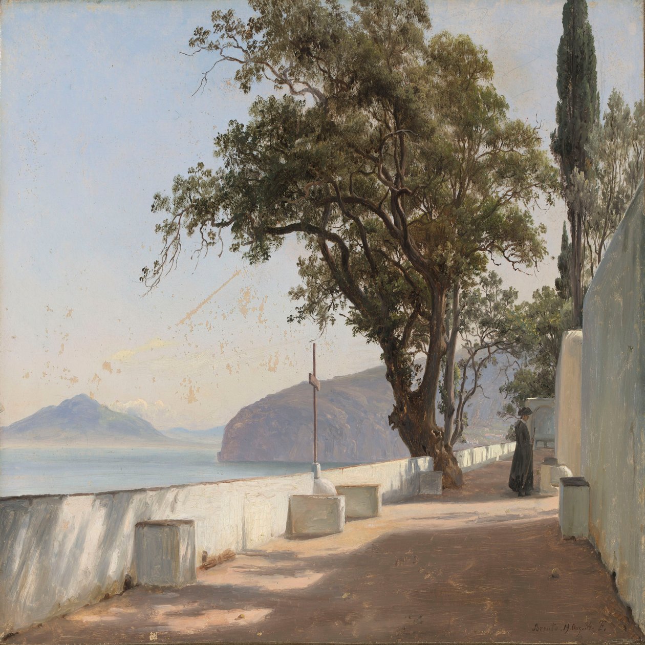 Terrazza con quercia, Sorrento da Thomas Fearnley