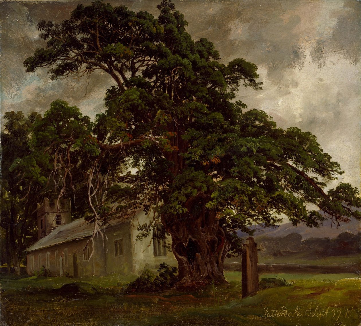 La chiesa di Patterdale da Thomas Fearnley