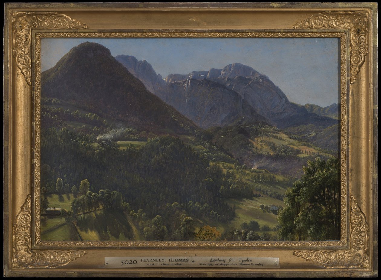 Paesaggio tirolese da Thomas Fearnley