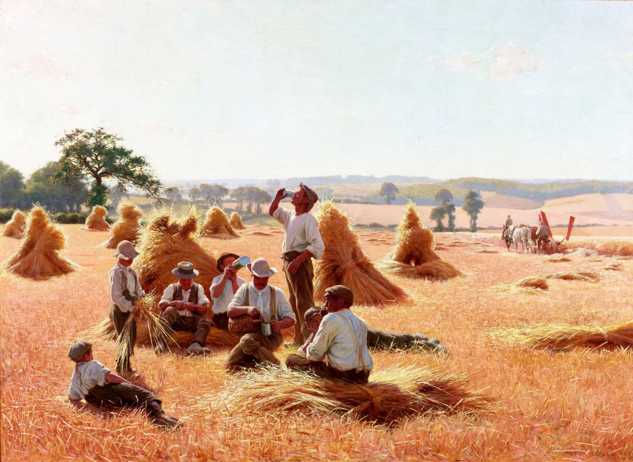Contadini a riposo, 1898 da Thomas Frederick Mason Sheard