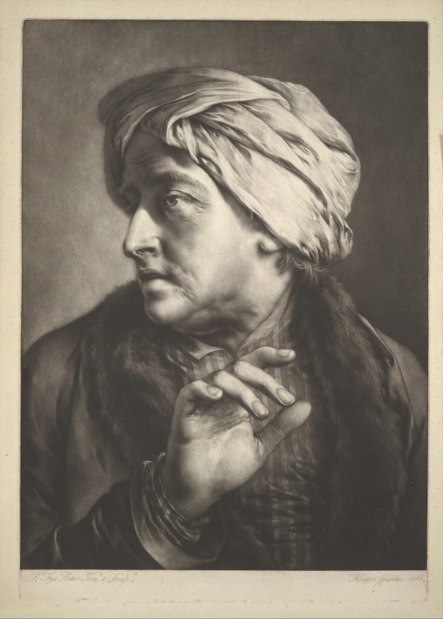 Testa di un uomo con turbante da Thomas Frye