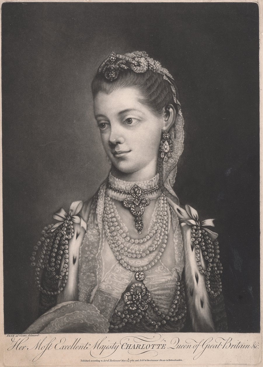 Sua Maestà Eccellentissima Charlotte, Regina di Gran Bretagna da Thomas Frye