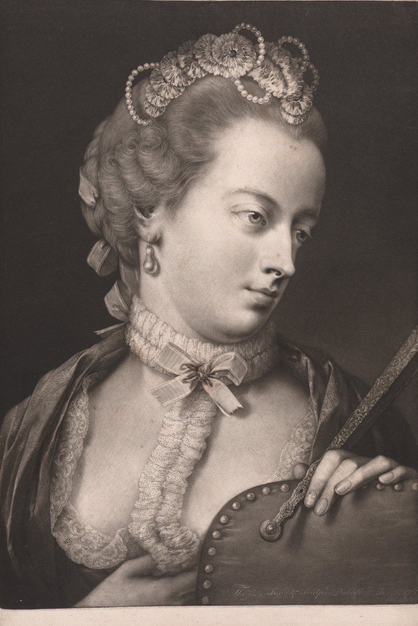 Signora elegantemente vestita da Thomas Frye