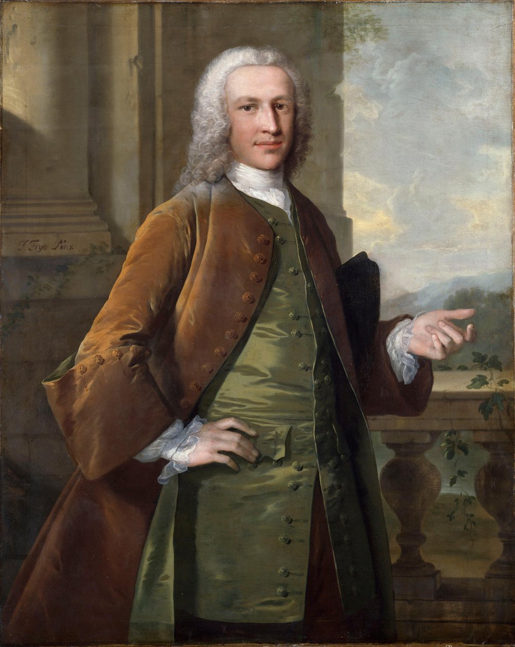 Porträt von Sir Charles Kemeys-Tynte, Baronet (1710-1785) da Thomas Frye