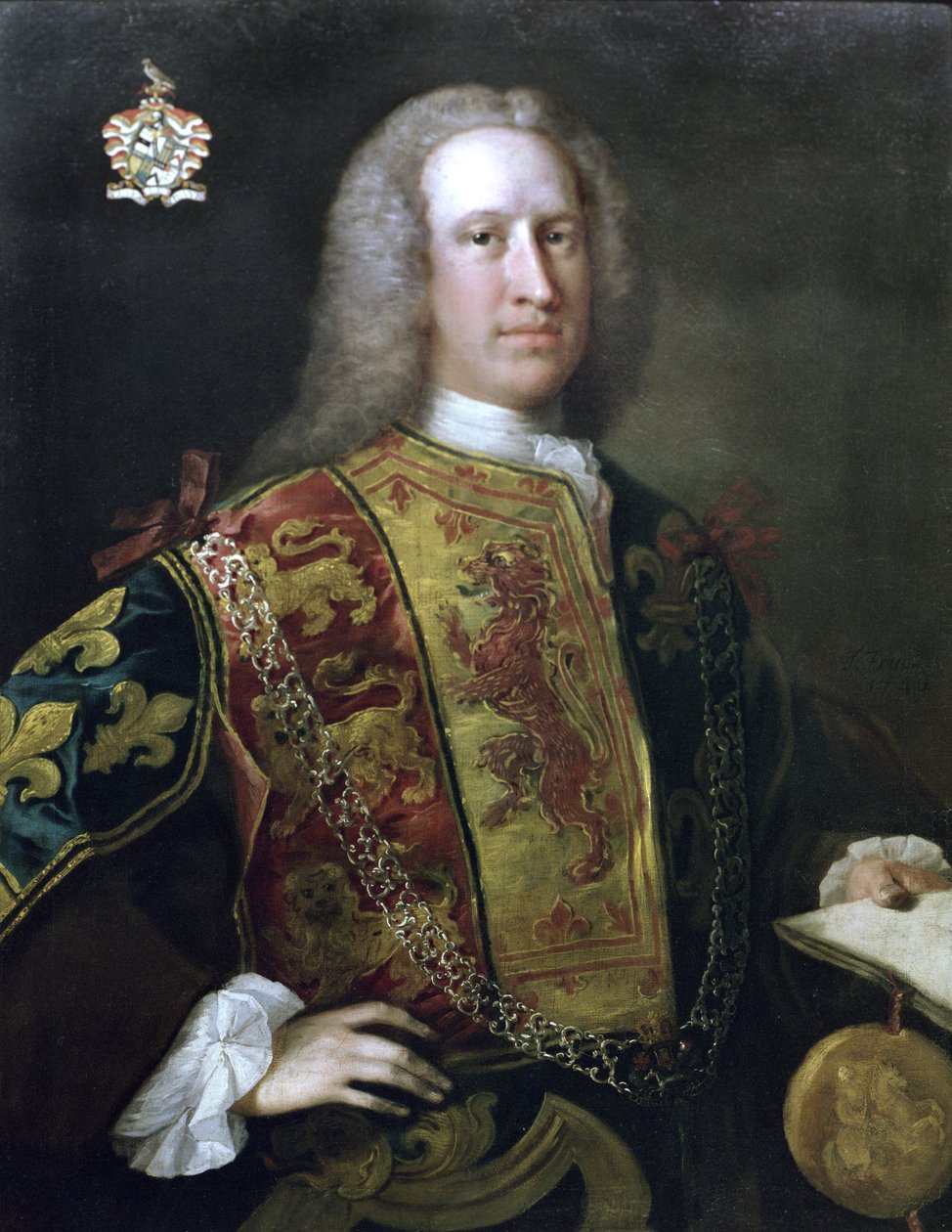 Sir Charles Townley, Re della Giarrettiera delle Armi da Thomas Frye