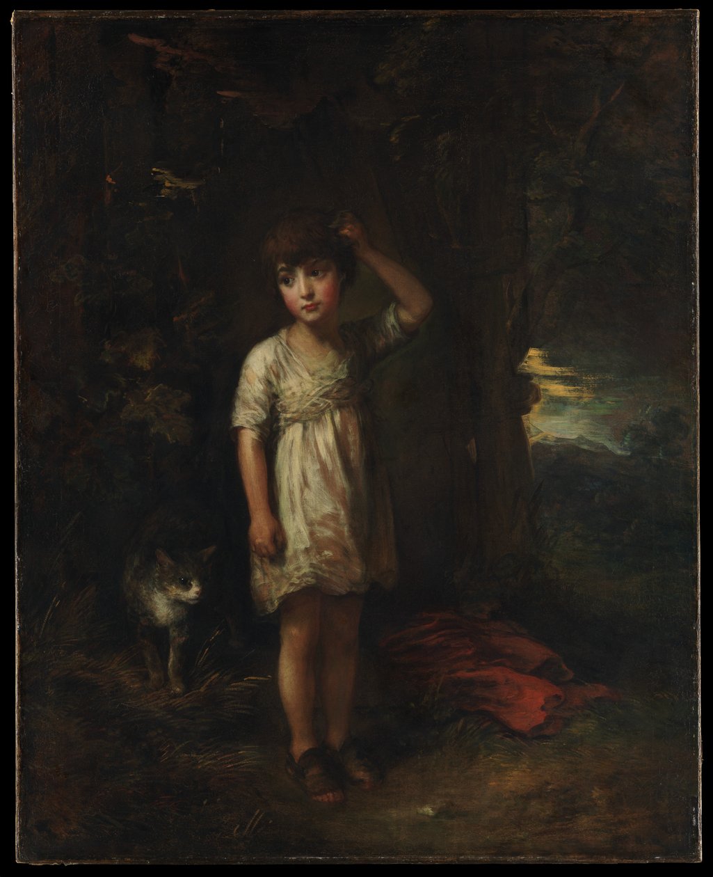Un ragazzo con un gatto - Mattina da Thomas Gainsborough
