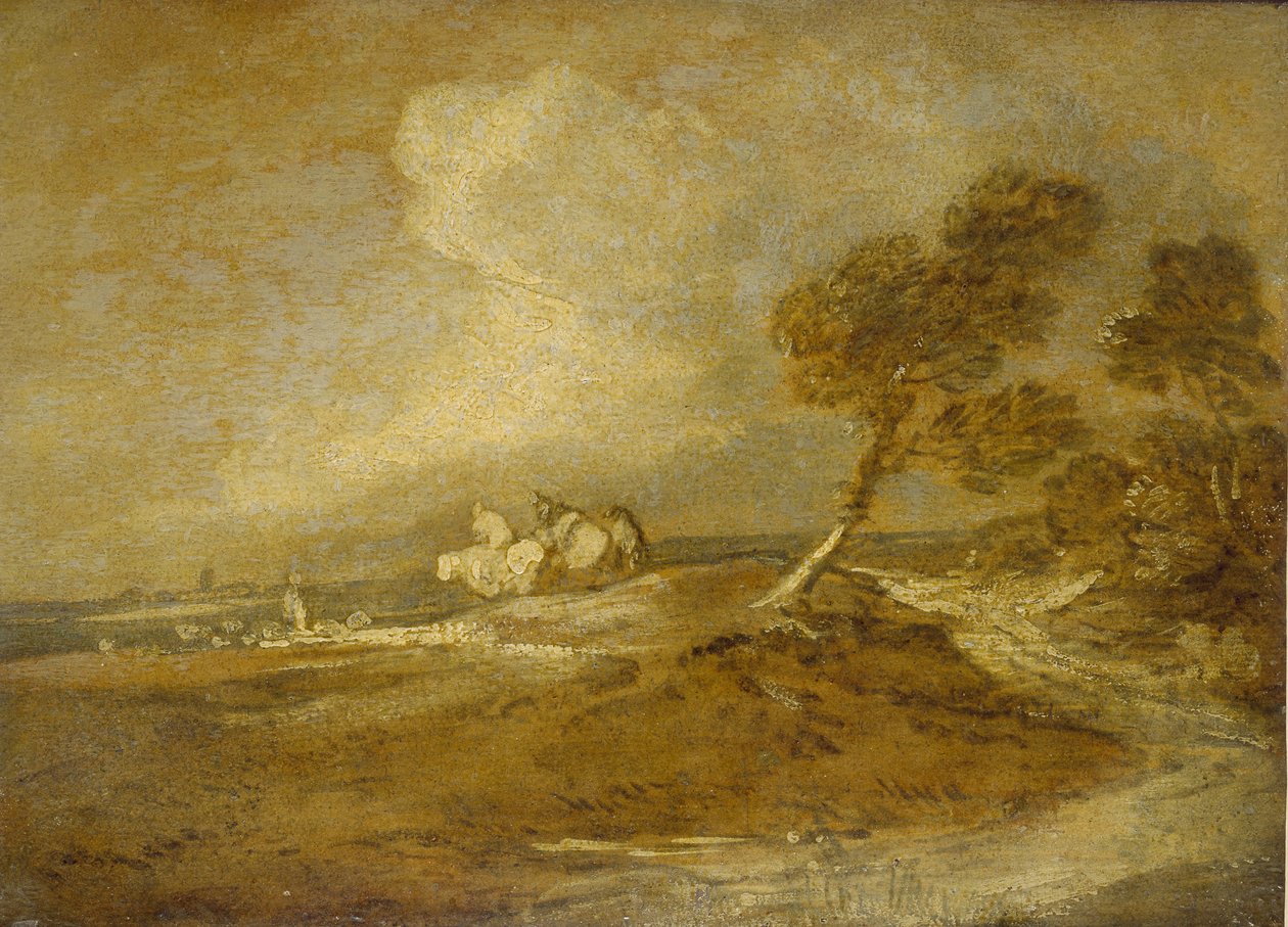 Un paesaggio con cavalieri da Thomas Gainsborough