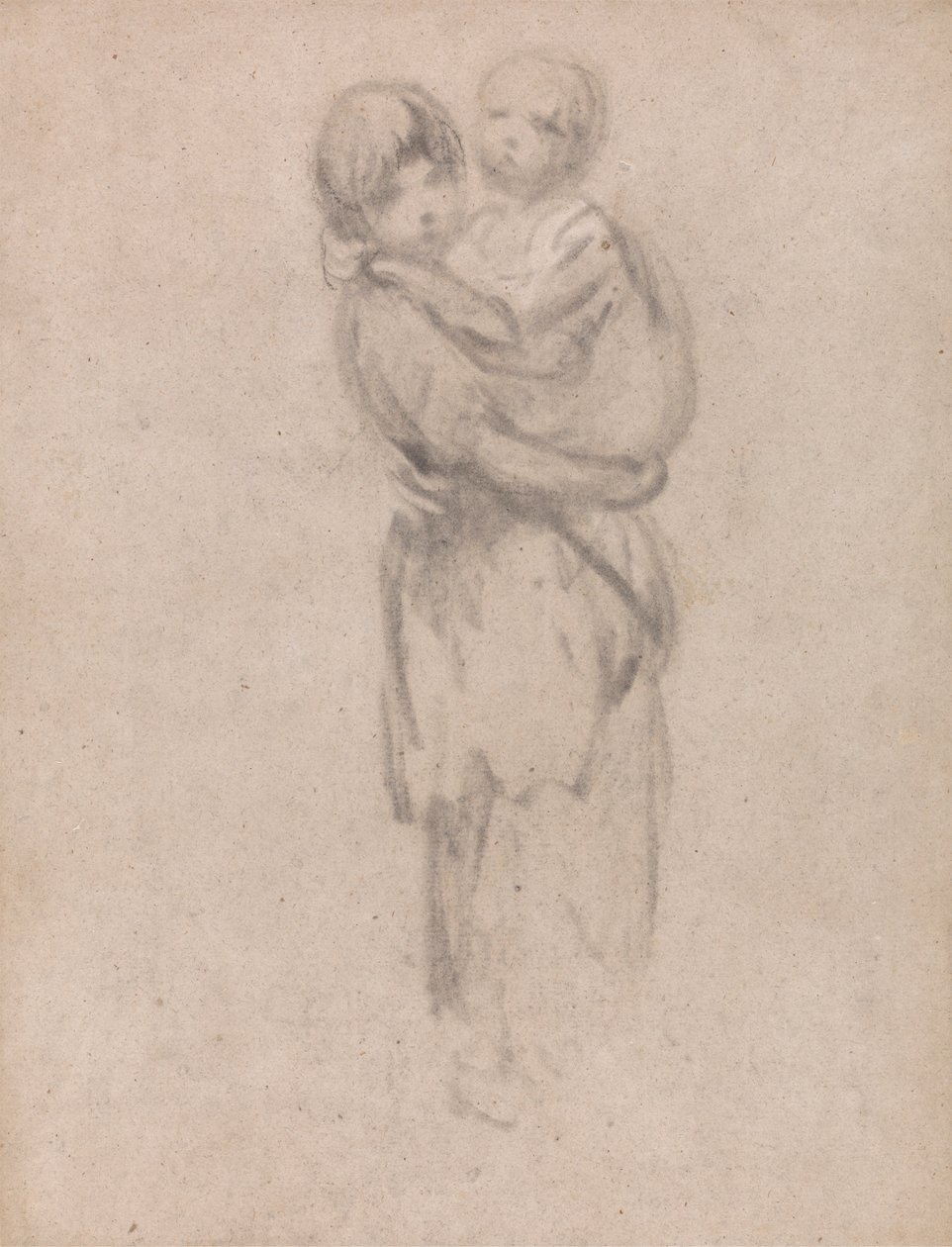 Una giovane ragazza che tiene un bambino da Thomas Gainsborough