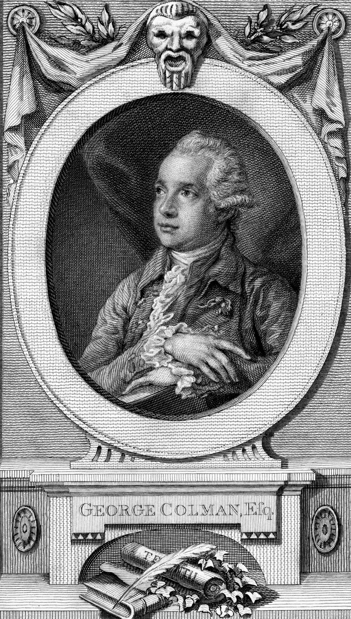 George Colman il Vecchio, inciso da John Hall da Thomas Gainsborough