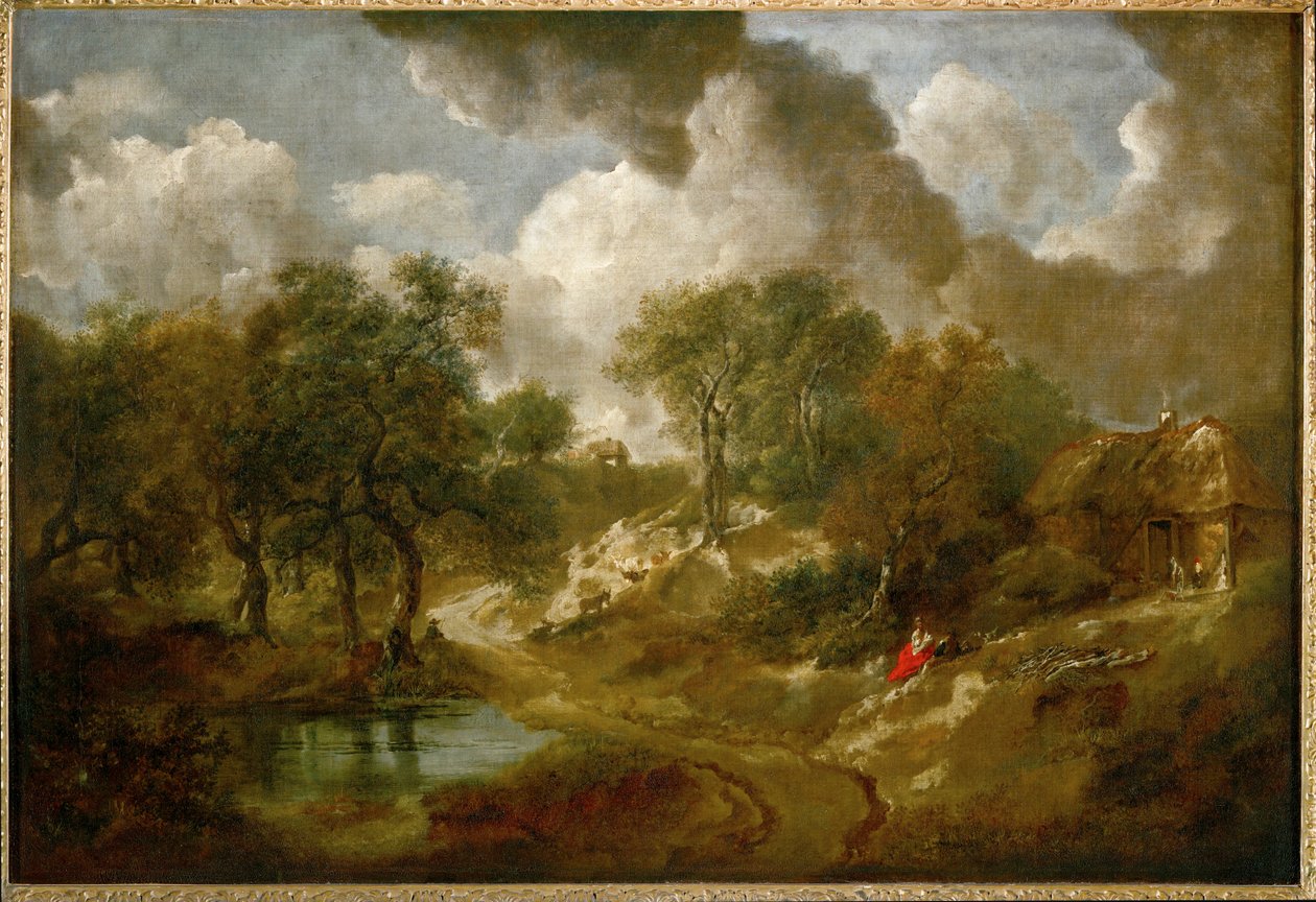 Paesaggio nel Suffolk (dipinto su tela) da Thomas Gainsborough