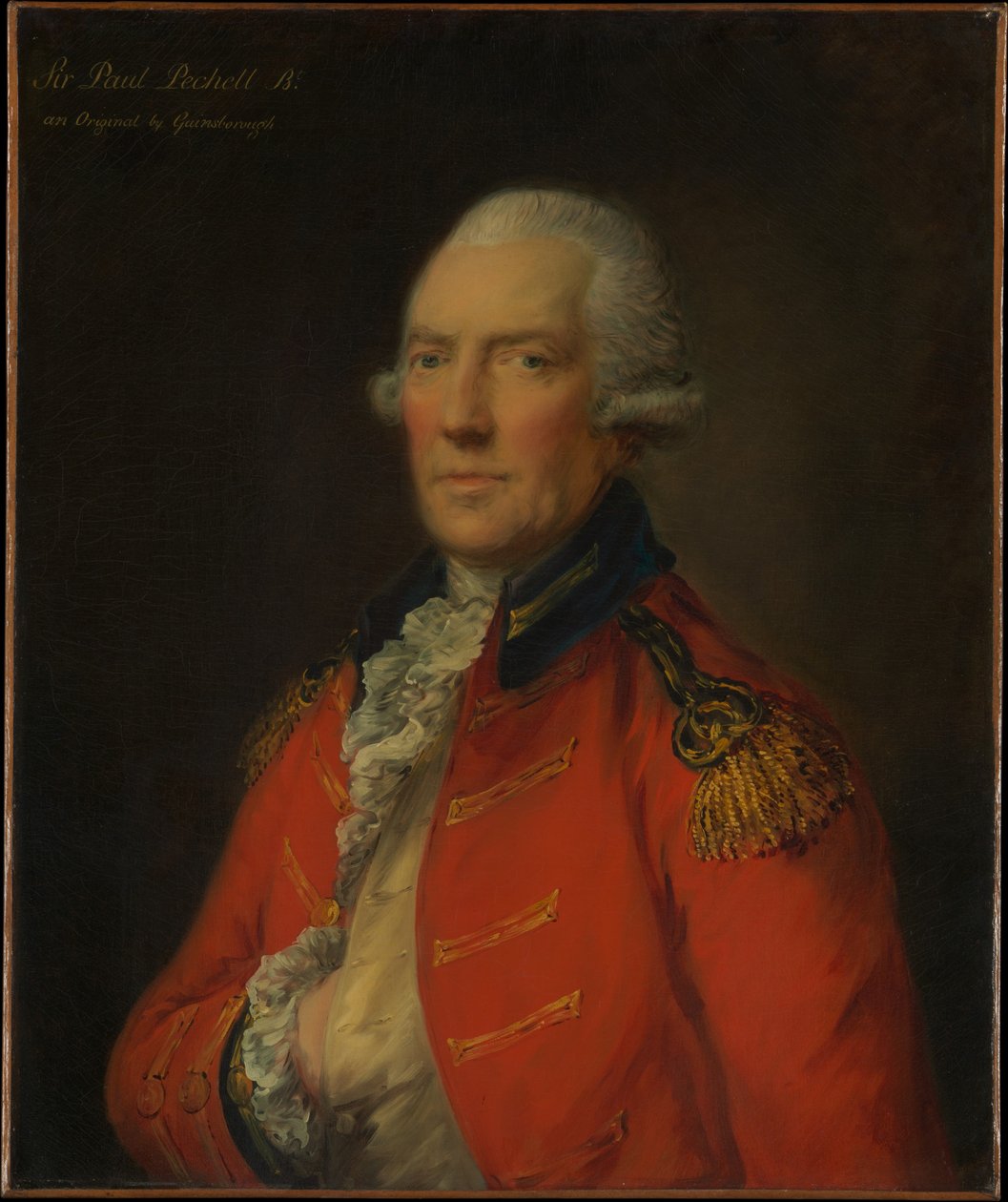 Tenente colonnello Paul Pechell (1724-1800) da Thomas Gainsborough