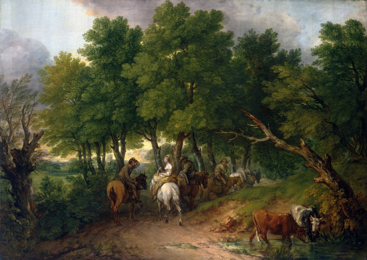 Strada dal mercato da Thomas Gainsborough