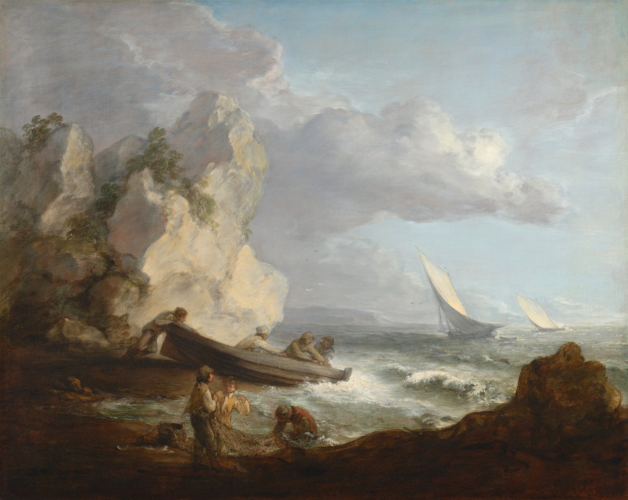 Riva del mare con pescatori da Thomas Gainsborough