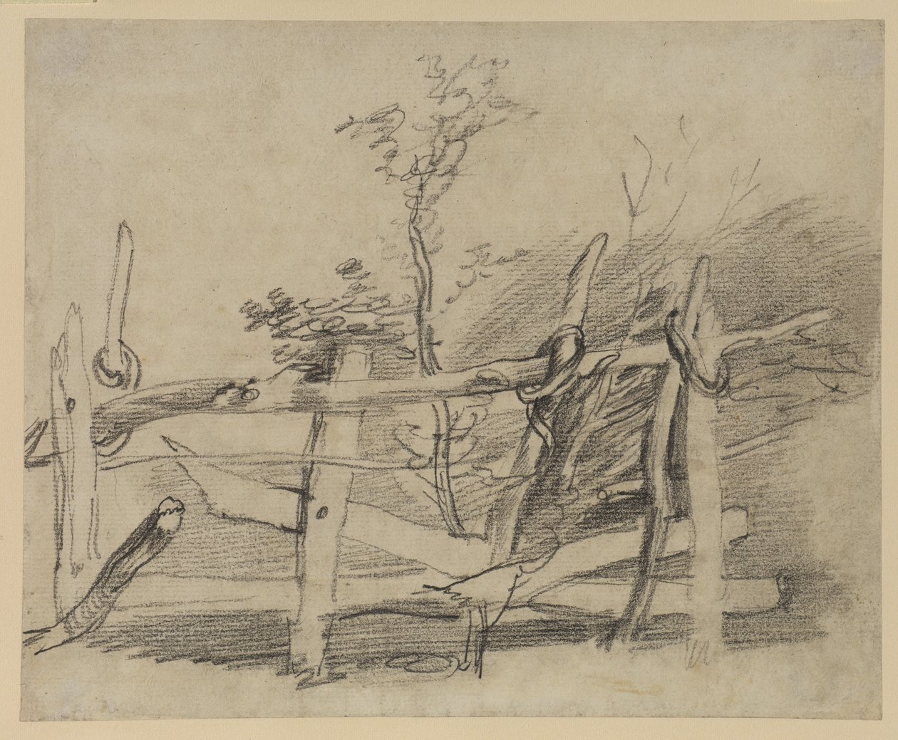 Studio di una vecchia barriera da Thomas Gainsborough