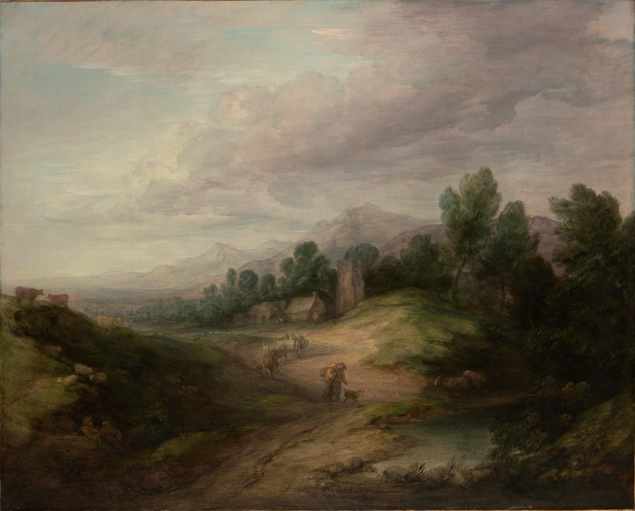 Paesaggio boscoso di montagna da Thomas Gainsborough