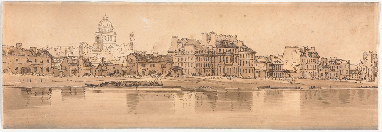 Una selezione di venti delle vedute più pittoresche di Parigi: Vista del Pantheon presa dall