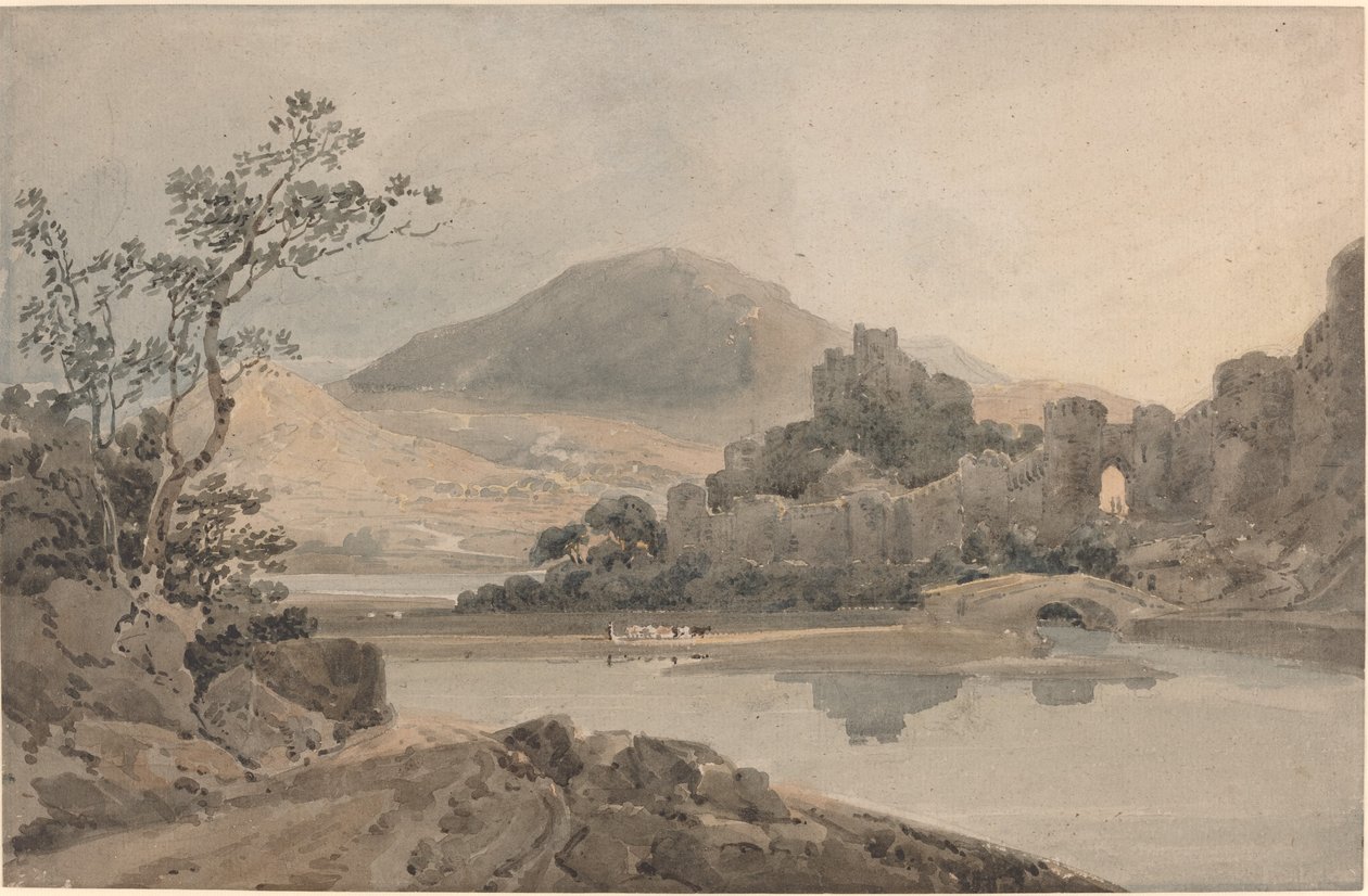 Castello di Conwy, Galles del Nord da Thomas Girtin