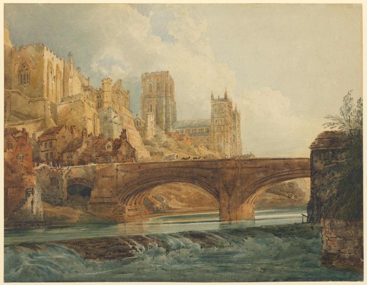 Cattedrale e castello di Durham da Thomas Girtin