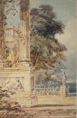 Terrazza del giardino da Thomas Girtin