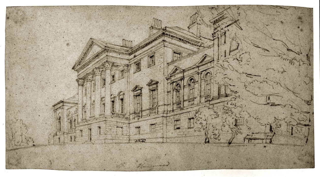 Harewood House, Yorkshire da Thomas Girtin