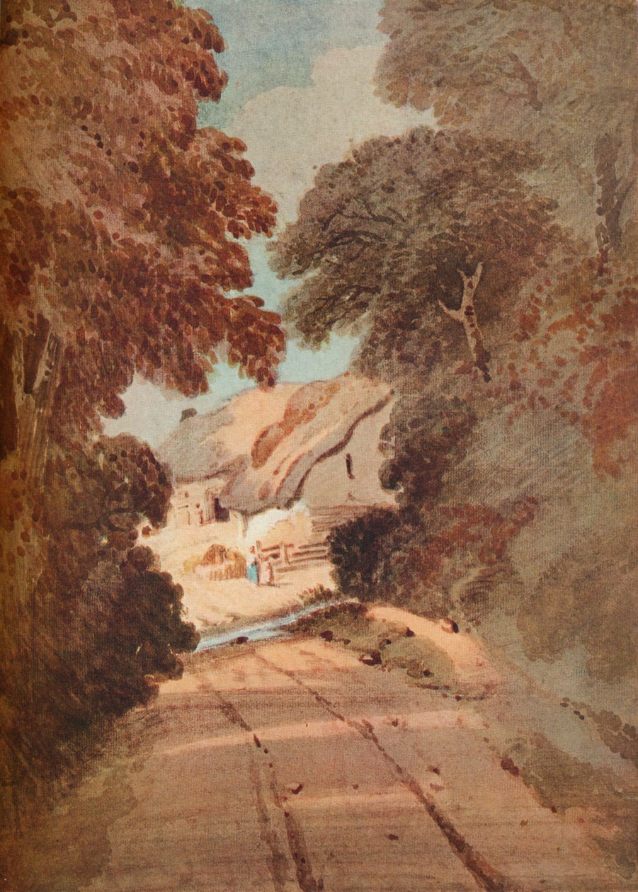 Strada e Cottages da Thomas Girtin