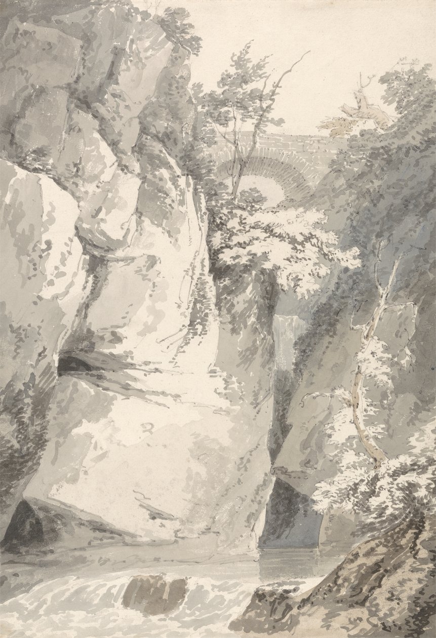 Sulle rive del Lago di Como, c.1796 da Thomas Girtin