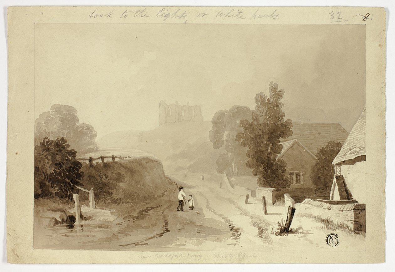 Collina di Santa Caterina, Guildford da Thomas Girtin