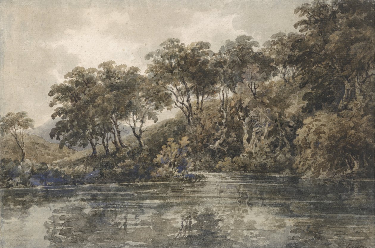 Alberi e stagni vicino a Bromley, Kent, c.1798 da Thomas Girtin