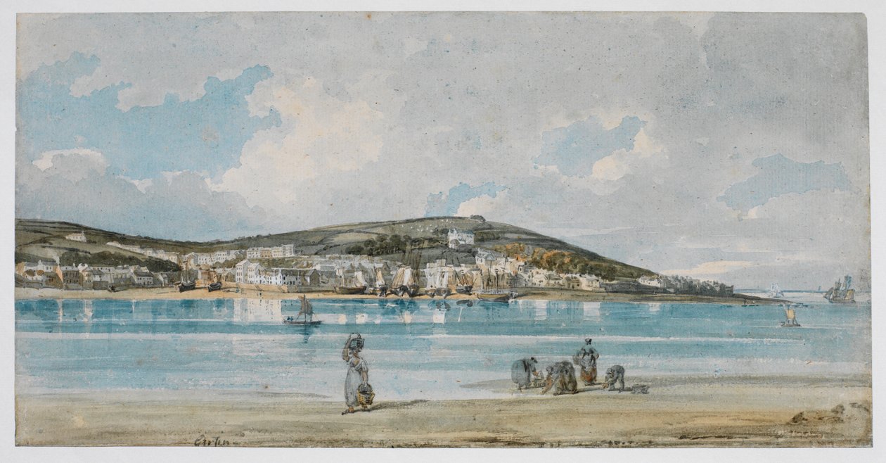Veduta di Appledore, North Devon, da Instow Sands da Thomas Girtin