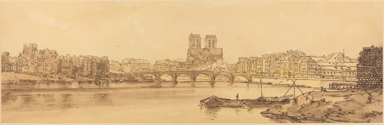 Vista del Pont de la Tournelle e Notre Dame presa dall