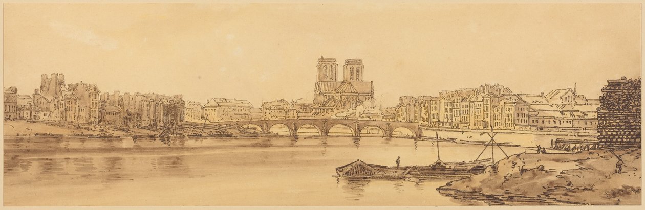 Veduta del Pont de la Tournelle e di Notre-Dame presa dall