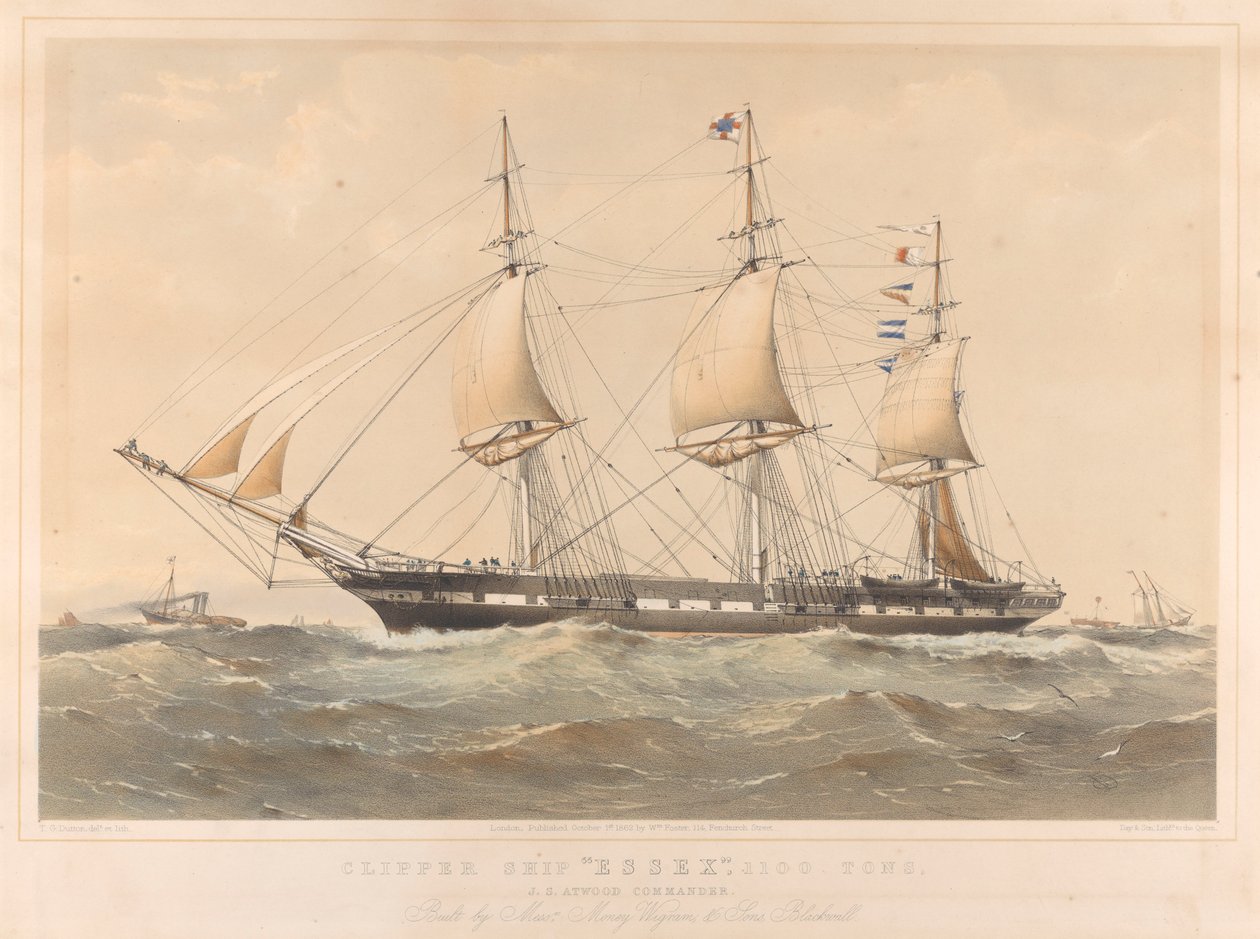 Clipper Essex 1100 tonnellate da Thomas Goldsworth Dutton