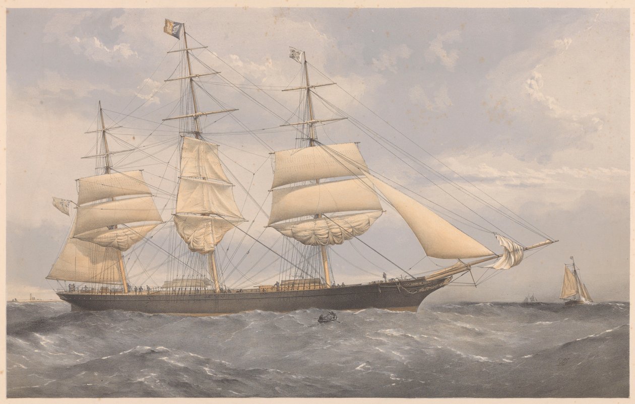 La nave clipper Norman Court, c.1868-74 da Thomas Goldsworth Dutton