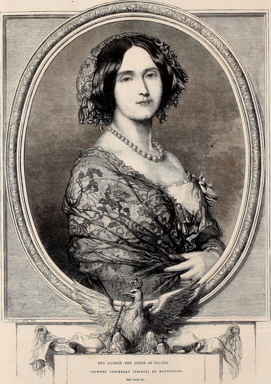 Sua Maestà la Regina di Prussia, incoronata ieri (venerdì) a Konigsberg da Thomas Harrington Wilson