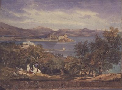La cittadella di Corfù da Analipsis da Thomas Hartley Cromek
