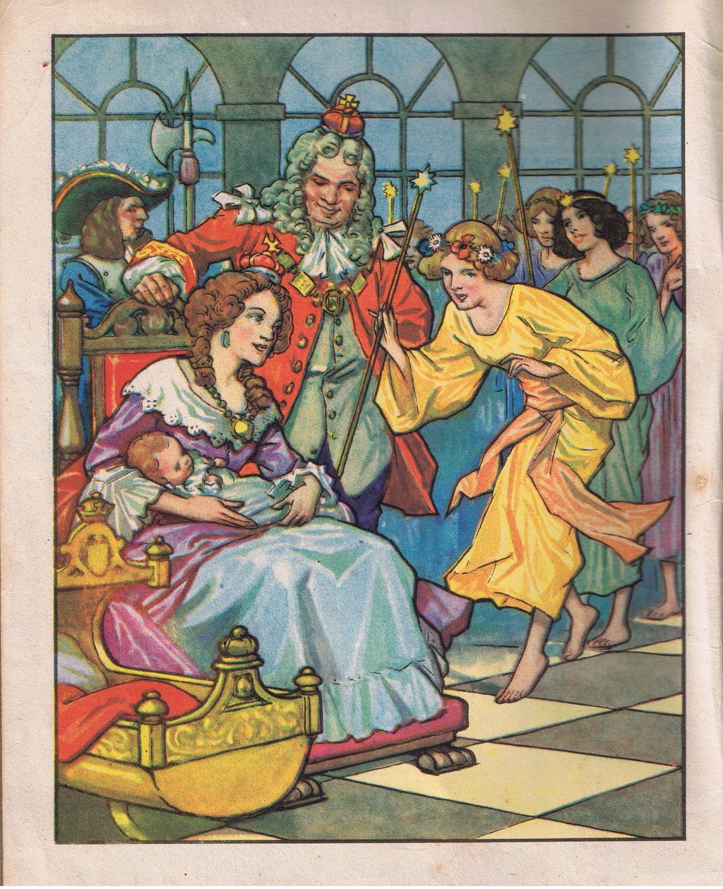 Le fate e la principessa (litografia) da Thomas Heath Robinson