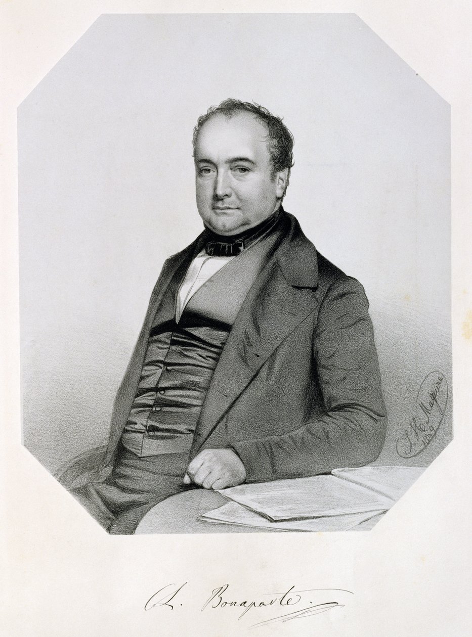 Carlo Lucien Jules Laurent Bonaparte, Principe di Canino e Musignano (1803-57) 1850 da Thomas Herbert Maguire