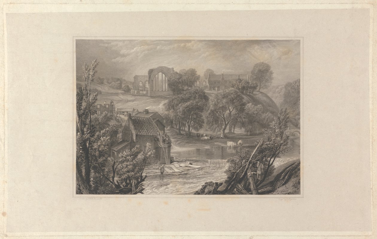 Abbazia di Egglestone, vicino a Barnard Castle da Thomas Higham