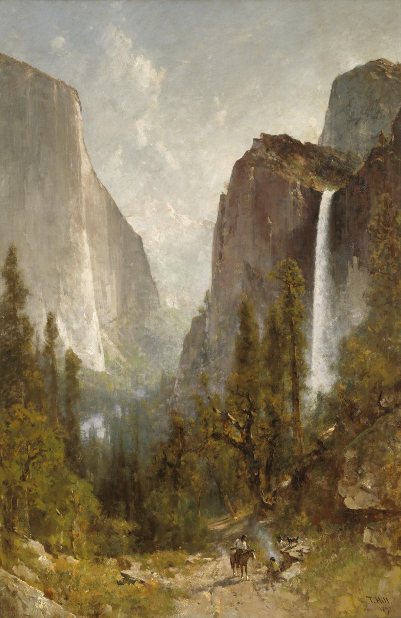 Cascate del Velo Nuziale, Valle dello Yosemite da Thomas Hill