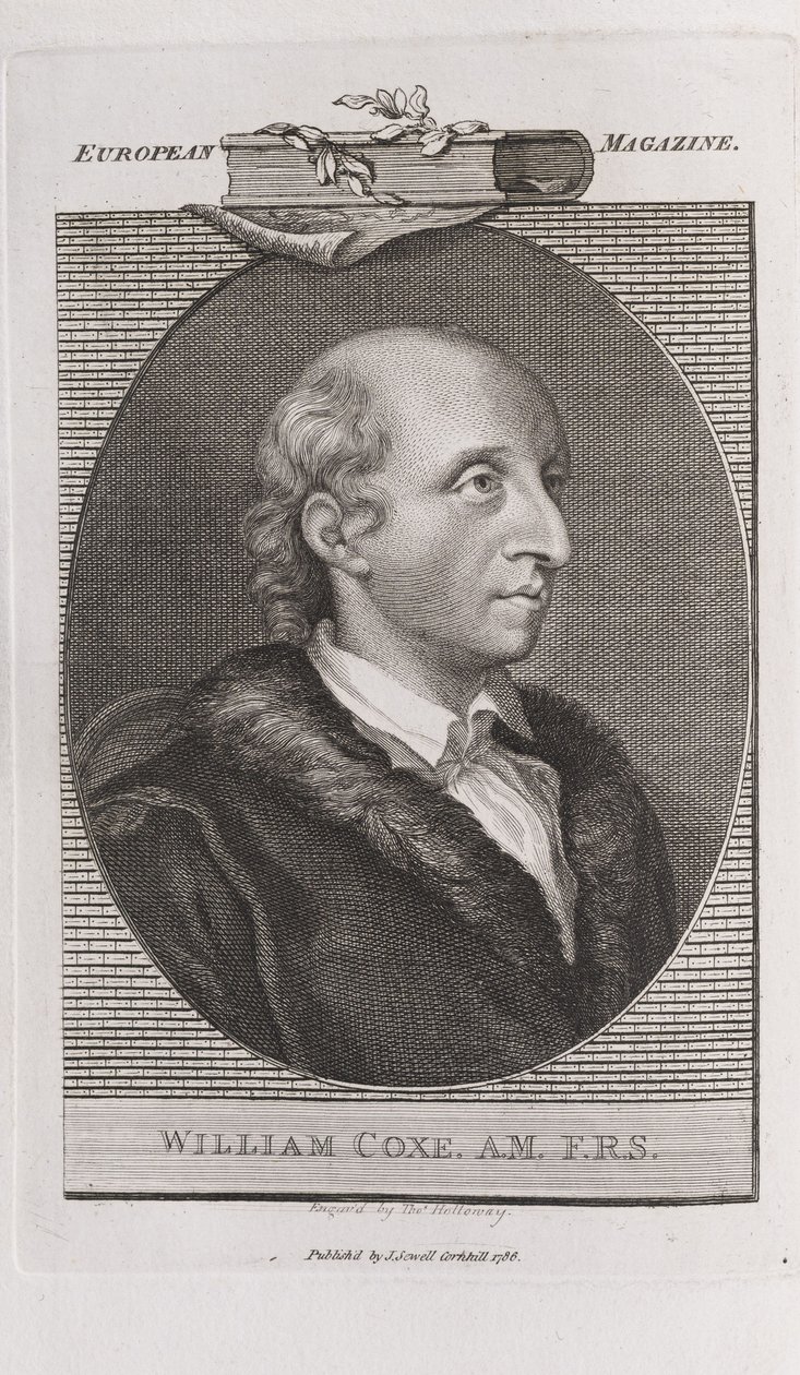 Ritratto di William Coxe 1748-1828, 1786 da Thomas Holloway