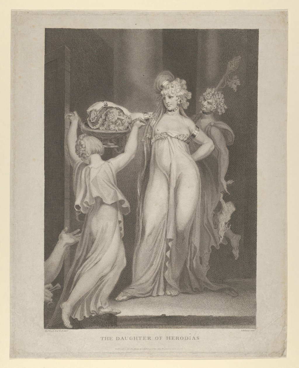 Salomè riceve la testa di Giovanni Battista, Matteo 14:10-11 da Thomas Holloway